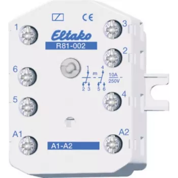 Eltako Electronics Komutācijas relejs 2U 10A R81-002-230V (81002430) — iemontējamam/pārsienam montāžai