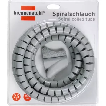 Brennenstuhl kabeļu organizētājs spolēta šļūtene L=2,5 m, Ø=20 mm, Pelēka