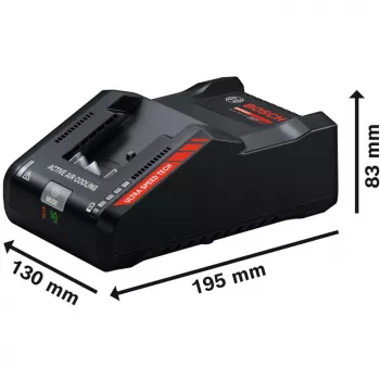 Powertools Expert ātrais lādētājs EXAL18V-160 (melns, AMPShare Alliance)