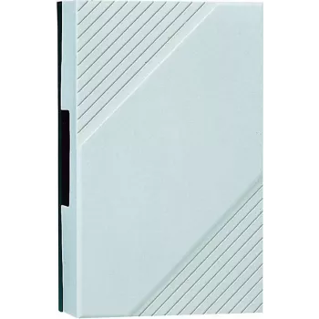Grothe GONG 169 Bw balts tērauda vadu zvans 85 dB AC/baterija 8-12V (44169)