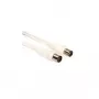 Wentronic Goobay Antenas savienojuma kabelis, balts, 10 m - IEC/Coax spraudnis IEC/Koax ligzda (11514)