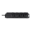 Brennenstuhl pagarinātājs IP44 4-vietīgs melns 2,0m H07RN-F 3G1,5 - 1159960