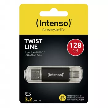 Intenso 3539491 USB 3.2 128 GB zibatmiņa ar USB-A un USB-C