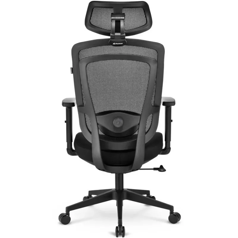 Biroja krēsls Sharkoon OfficePal C10 — melns, ergonomisks, regulējams augstums