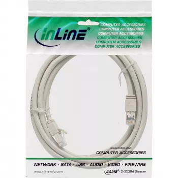 InLine Patch kabelis S/FTP PiMF Cat.6 sertificēts pelēks 2m