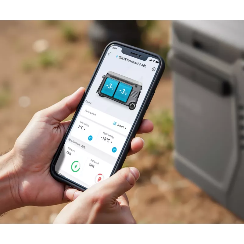 Anker Innovations A17A53A1 58 L pārnēsājamais kompresora ledusskapis-saldētājs