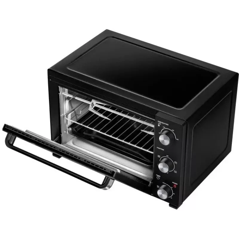 Elektriskais krāsns galda modelis MPM MPE-17/T — 48 L, 1800 W, konvekcija, termostats, rotējošs iesms