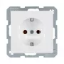 Rozetes kontaktligzda Type F Berker 47436089, 16 A, 250 V, balta, duroplasta korpuss