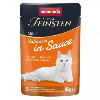 ANIMONDA VF Raffinesse mērcē ar vistu un tītaru 85g