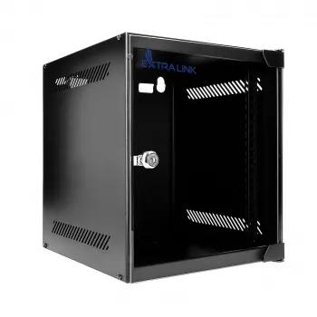 EXTRALINK LITE 6U 10 inch 280x310 mm sienas skapis melns
