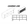 Cama VERA kumode 190x40x80 kašmira matēts