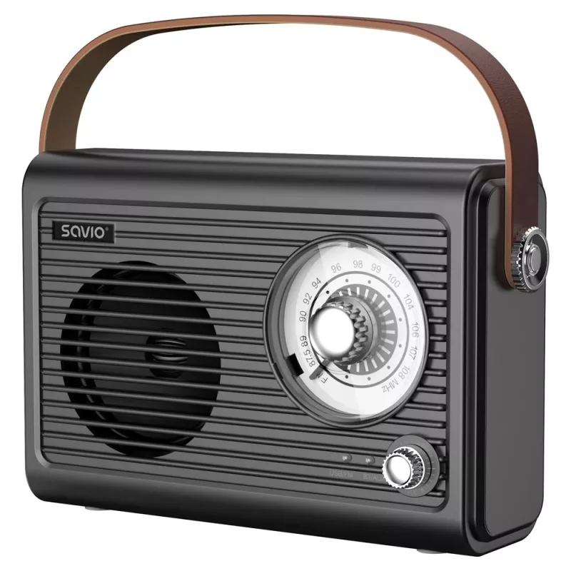 Pārnēsājamais radio Savio RS-01 Analog Melns