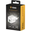 YENKEE YAC G38 20W 3A Power Delivery USB-C un USB-A sienas lādētājs