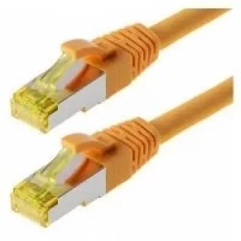 Tīkla kabelis Helos Cat 6a S/FTP 0,5 m Dzeltens
