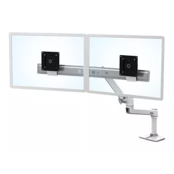 Galda stiprinājums Ergotron LX Series Dual Direct Arm 63,5 cm (25 collas) Balts