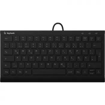 KeySonic KSK-5011ELC (DE) tastatūra, mājas, USB, QWERTZ, vācu, melna