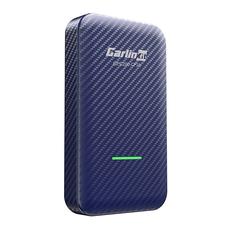 Carlinkit 4.0 CPC200-CP2A bezvadu adapteris, paredzēts Apple CarPlay un Android Auto, Wi-Fi 5150-5250/5725-5850 MHz, Bluetooth 5.2, USB-C, zils