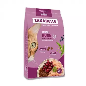 Sausā barība kaķiem Bosch Sanabelle Life Senior ar vistu un dzērvenēm, 8 kg