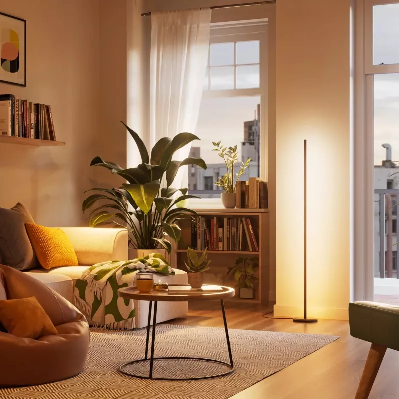 Stāvlampa Nanoleaf N7204K02-1FL 22W RGBW — regulējama RGB un baltā gaisma