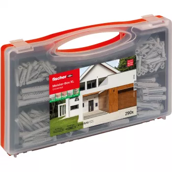 fischer 577159 Meister-Box XL Sienas dībeļu komplekts 290 gab. (577159)