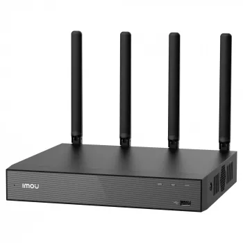 Tīkla video ierakstītājs IMOU N118W Melns — 18 kanāli, 4 kanālu atskaņošana, 3840×2160 maks., divjoslu Wi-Fi, SATA līdz 16 TB