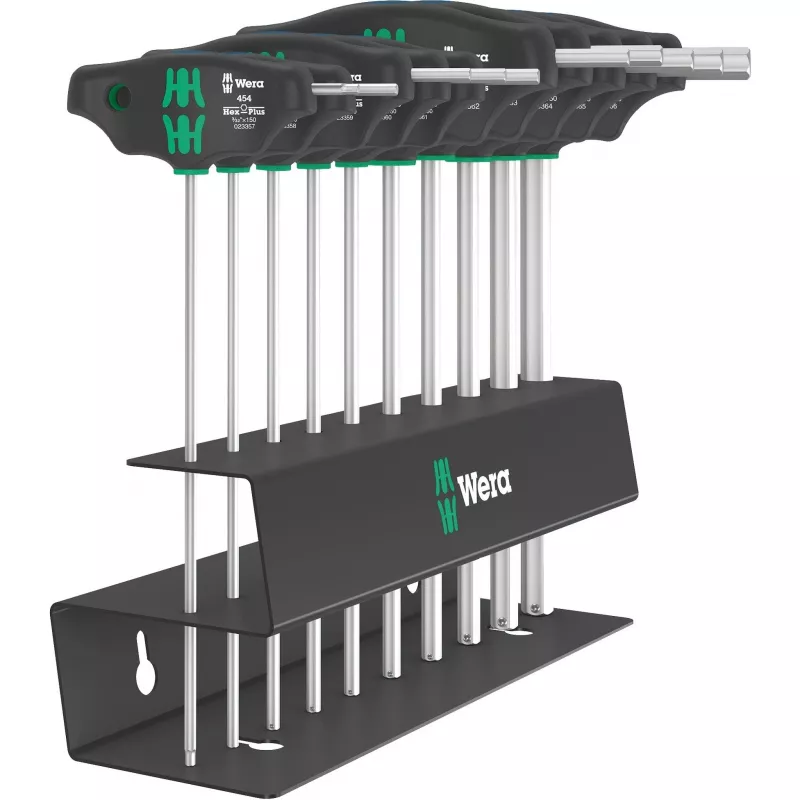 Precīzijas skrūvgriežu komplekts Wera 454/10 HF Imperial 2 — 10 gab., collu (imperial) izmēri
