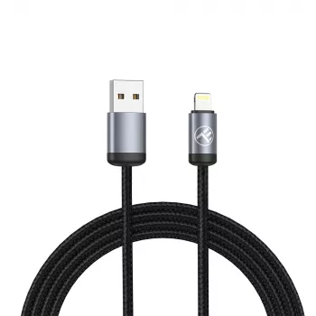 USB-Lightning kabelis Tellur TLL155761, 1 m, 3 A, melns