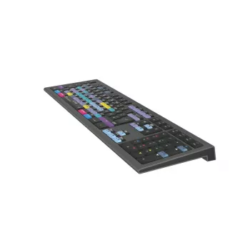 Logickeyboard ASTRA 2 DaVinci Resolve tastatūra „Mac“, pilna izmēra, vadu USB, šķērveida mehānisms, QWERTZ vācu, melna