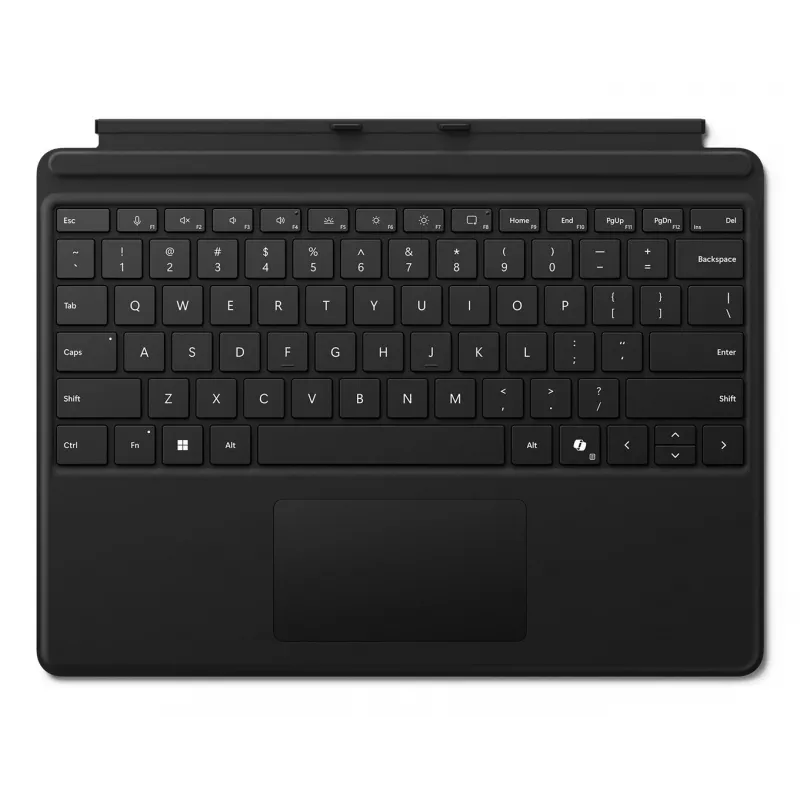 Microsoft Surface Pro tastatūra vācu izkārtojumā Microsoft Cover ports Melna