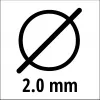 EINHELL Super Cut Line 2,0 mm griešanas aukla (modelis 3436653)