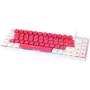 GAMIAC TKL69G SF spēļu tastatūra, Kailh Red - balta/sarkana