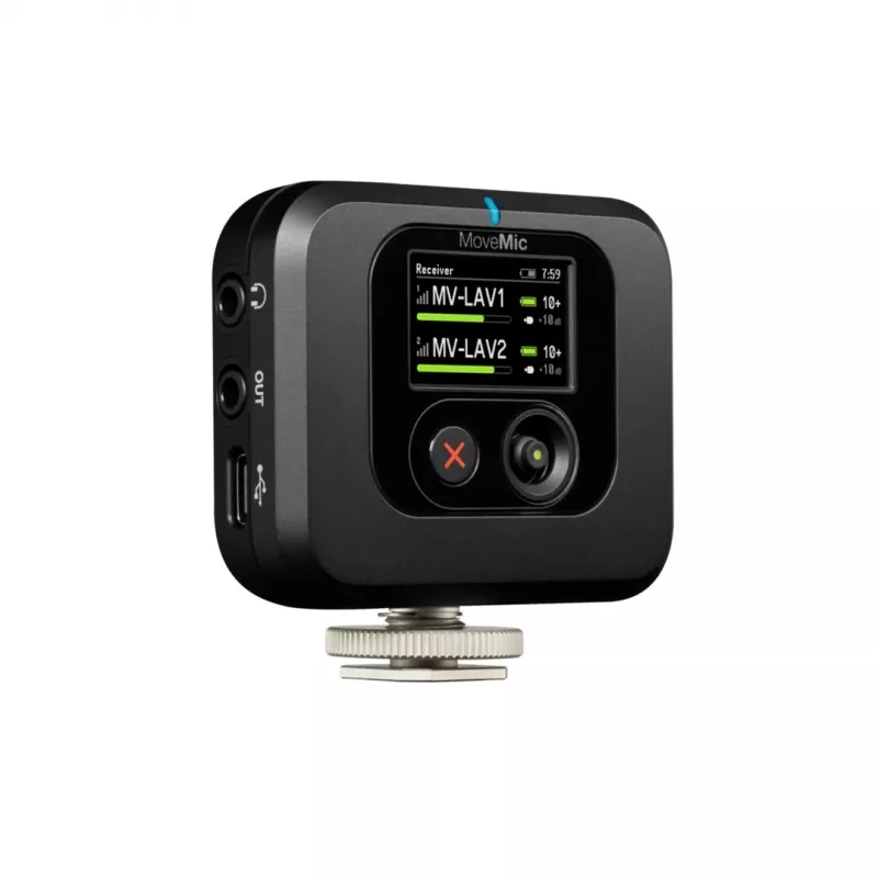 Shure MV-R-Z6 MoveMic bezvadu uztvērējs kamerai (uzstādāms uz aukstās kurpes)