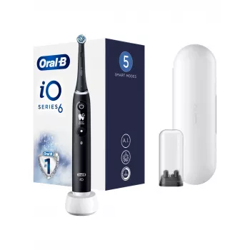 Oral-B IO6 elektriskā zobu birste ar somiņu Black Onyx