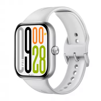 Viedpulkstenis Xiaomi Watch 5 Sudrabs, 2,07 collu (5,26 cm) AMOLED, 47,5 mm korpuss, TPU siksniņa, 5 ATM, 24 dienu akumulators