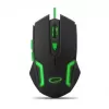 Esperanza MX205 Fighter Gaming pele, labā roka, USB Type-A, optiskā, 2400 DPI