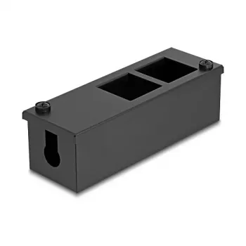 Sadalījuma kārba DeLOCK Easy 45 metāla, melna, 4×22.5×45 mm vai 2×45×45 mm