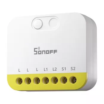 Divkanālu mini slēdzis bez nulles vada Sonoff MINI-ZB2GS-L ZigBee