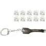 ShiverPeaks BS08-01036 RJ45 Portu Bloķētājs — 10 bloķētāji ar 1 galveno atslēgu, balts