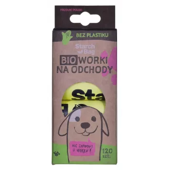 STARCH BAG - Suņu izkārnījumu maisiņi - 8 x 15