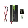 Green Cell INV09 tīkla sprieguma pārveidotājs 12V->230V 1000W melns