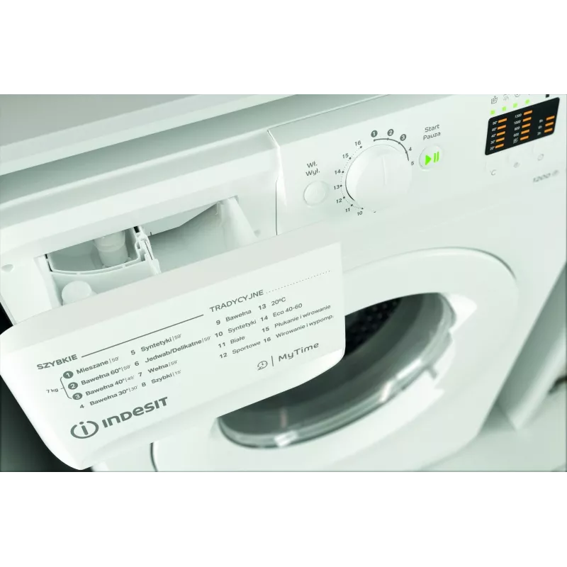 Veļas mašīna INDESIT MTWA71252WPL 7 kg, priekšējā ielāde, Energoefektivitātes klase E