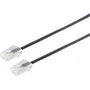 S/CONN 3m RJ45 Melns Caurspīdīgs ShiverPeaks tīkla kabelis