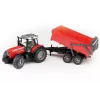 BRUDER Massey Ferguson 7480 ar izgāžamo piekabi