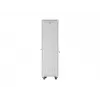 19 collu 42U LANBERG stāvošais skapis 600×600 mm Pelēks ar stikla durvīm un LCD (Flat Pack)