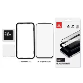 Crong rāmis stikla aizsarga uzlikšanai iPhone 17 (CRG3DAGIP1763)