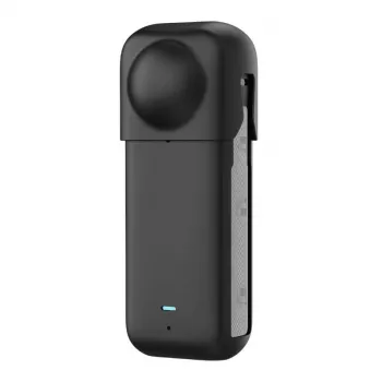 Silikona aizsargmaciņš Puluz Insta360 X4 — melns, izturīgs dizains