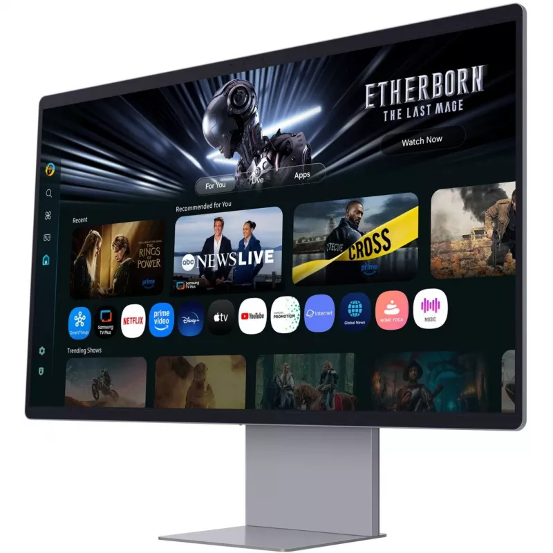 Samsung M90SF datora monitors 81,3 cm (32 collas) 3840 x 2160 pikseļi 4K Ultra HD OLED Sudrabs