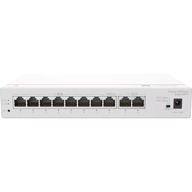 Pārvaldāms slēdzis HUAWEI eKit S380-S8P2T Gigabit Ethernet 10/100/1000