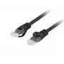 Tīkla kabelis LANBERG PCU6-10CU-0050-BK Cat6 U/UTP RJ-45 0.5 m Melns