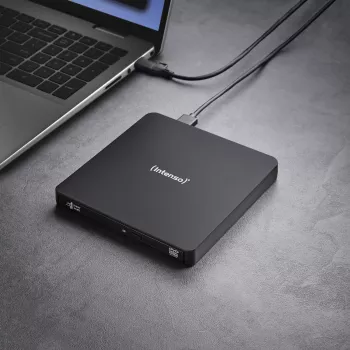 Ārējais DVD RW diskdzinis Intenso USB 3.2 Melns